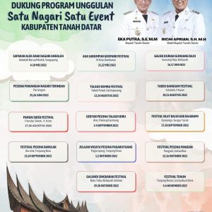 Satu Nagari Satu Event, Ini Daftarnya