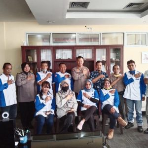 Audiensi, Kabid Humas Polda Sumbar Terima DPW MOI di Ruang Kerja