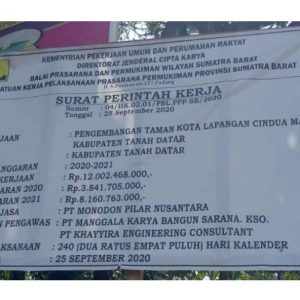 Proyek Lapangan Cinduamato Terbengkalai, Ini Kata Penasehat Gapeksindo