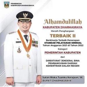 Kabupaten Dharmasraya Kembali Raih Prestasi Tingkat Nasional