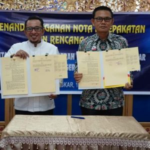 Pemda Tanah Datar Tanda Tangani Nota Kesepakatan Dengan PN Batusangkar