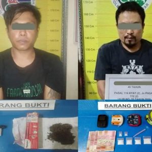 Dalam Kurun Waktu 10 Hari , Sat Res Narkoba Polres Tanah Datar amankan 2 Orang Terduga Pelaku Penyalahgunaan Narkotika