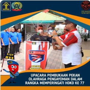 Gelar Upacara Pembukaan Pekan Olahraga Pengayoman Rutan salto