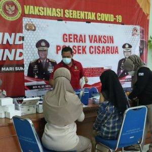 Gerai Vaksin Booster Polsek Jajaran Polres Bogor