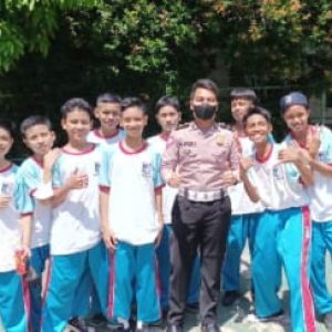 Sat Lantas Polres Bogor Berikan Sosialisasi Protokol Kesehatan Kepada Siswa/i SMK