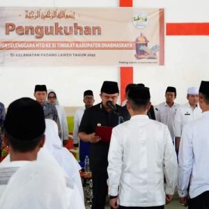 Sutan Riska Kukuhkan Panitia MTQ ke-XI Tingkat Kabupaten Dharmasraya