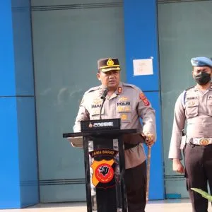 Kapolres Pimpin Apel Gelar Pasukan Operasi Zebra Lodaya 2022 yang di Mulai 3 – 16 Oktober 2022