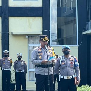 Polres Dharmasraya Gelar Apel Operasi Singgalang