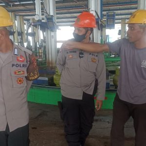 Polsek Jonggat Lakukan Olah TKP Kecelakaan Kerja Seorang Karyawan SPPBE PT. Permata Indah Dewata