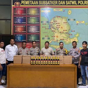Perang Lawan Miras, Polsek Rastim Sita 8 Dus Anggur Kolesom