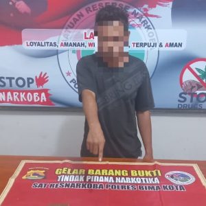 Seorang Pengedar Asal Kota Bima Ditangkap Tim Cobra Alpha