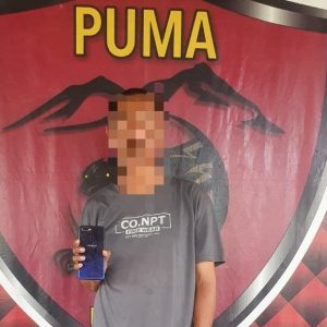 Kuasai Handphone Korban, Seorang Warga Kota Bima Diamankan Tim Puma 1