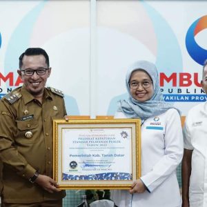 Standart Pelayan Publik Naik Signifikan, Ombudsman Beri Penghargaan Untuk Pemda Tanah Datar