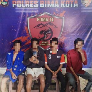 Tim Opsnal Sat Reskrim Sergap Tiga Kawanan Penjambret Beraksi di Kota Bima