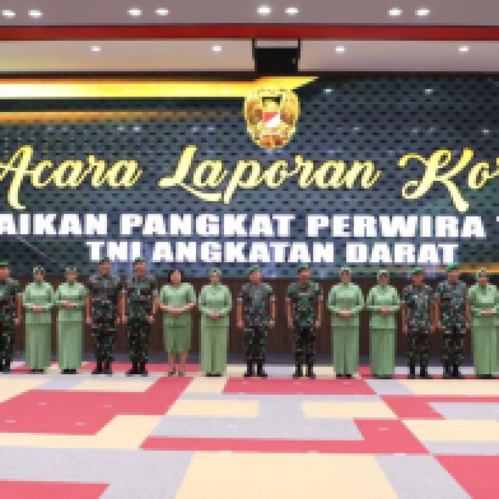 Hari Ini, 55 Pati TNI AD Naik Pangkat