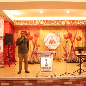 Pj. Wali Kota Payakumbuh menghadiri udangan jamuan makan malam pada peringatan tahun baru Imlek 2574 bersama Komunitas Himpunan Bersatu Teguh (HBT)