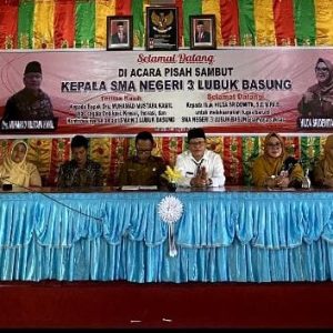 Kisah sambut kepala sekolah SMA 3 Lubuk Basung yang baru, Dinanti Torehan Prestasinya
