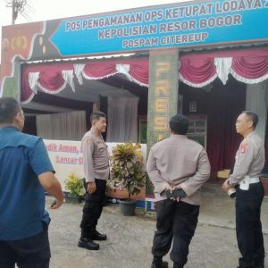 Jelang Pelaksanaan Operasi Ketupat , Kapolres Bogor Cek Pos Pam dan Pos Yan Ketupat Lodaya 2023