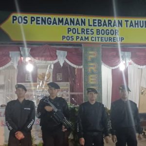 Dalam Rangka Ops Ketupat Lodaya 2023, Sat Samapta Polres Bogor melaksanakan Patroli Malam