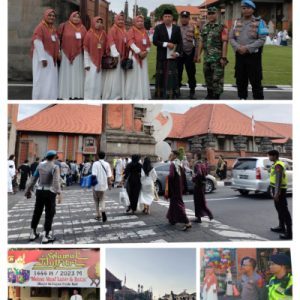 Polda Bali Beserta Jajaran Amankan Sholat IED