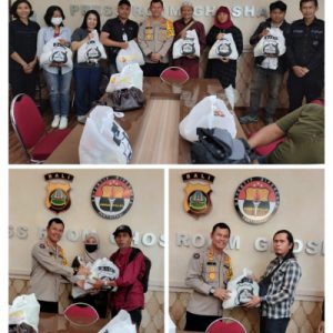 Sambut Idul Fitri Polda Bali Berbagi Bingkisan Untuk Awak Media.