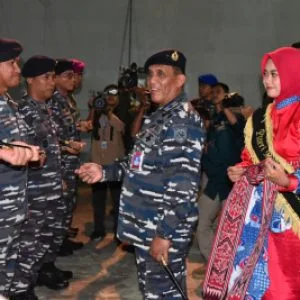 Danlantamal XII Sambut Kedatangan Satgas Operasi Trisila 2023