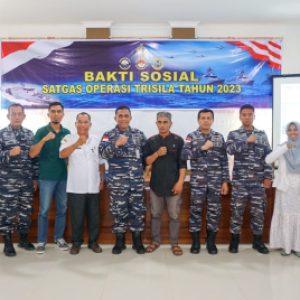 Tekankan Cegah Stunting, Satgas Operasi Trisila 2023 Gelar Bakti Sosial Bersama Lantamal XII
