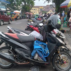 Oknum Parkir Liar Tepi Jalan Alun-alun Diduga Preman