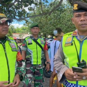 TNI – POLRI Patroli Gabungan Pantau Tempat Wisata di Tabanan