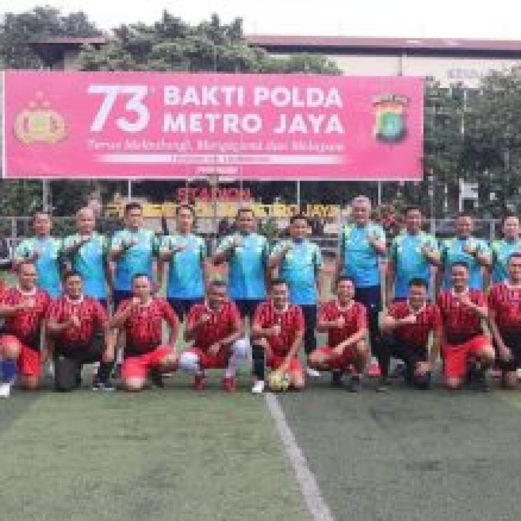 Sinergitas TNI-Polri, Polda Metro Jaya dan Pangdam Jaya Berolahraga Bersama