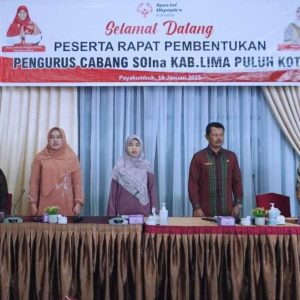 Nevi Safaruddin Di Dapuk Sebagai Ketua SOIna Lima Puluh Kota Periode 2022-2026