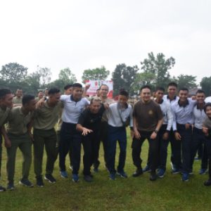 Solidaritas dan Sinergitas TNI-POLRI Di Provinsi Riau Terjalin Harmonis, Lanal Dumai Hadiri Olahraga Bersama