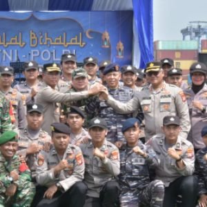 Kolinlamil Gelar Halal Bihalal “TNI-Polri Bersatu, Negara Kuat, Indonesia Maju”