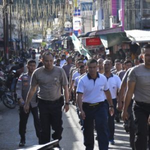 Pererat Soliditas dan Sinergitas, Lanal Tarempa Bersama Satuan TNI-Polri di Kepulauan Anambas Laksanakan Kegiatan Integratif Olahraga Bersama