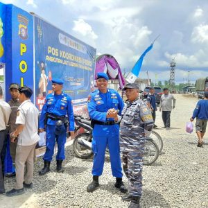 Perkuat Sinergitas TNI-Polri, Jajaran TNI AL Lanal Banjarmasin Laksanakan Kunjungan Silaturahmi Ke Polres Wilayah Kerjanya