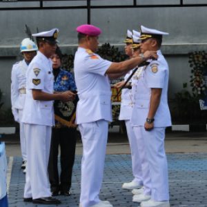 Komandan Lanal Bandung Hadiri Upacara Serah Terima Jabatan Komandan Lanal Cirebon dan Dantim Intel Lantamal III Jakarta