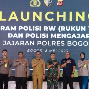 Polres Bogor Launching Polisi RW, Yang Miliki Peran Tingkatkan Keamanan Lingkungan