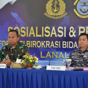 Personel Lanal Dumai Ikuti Pelatihan Reformasi Birokrasi Bidang Pelayanan Publik