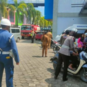 Sinergitas Denpom Lanal Bintan Bersama Stakeholder Terkait Turut Serta Laksanakan Razia Kendaraan Bermotor