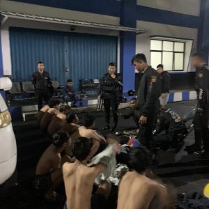 8 Orang Ganster Diamanakan Sat Samapta Polres Bogor, Polda Jabar
