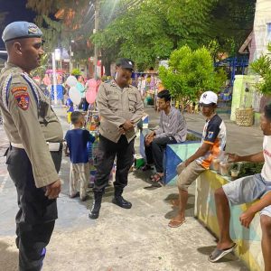Polsek Kepulauan Seribu Utara Meningkatkan Kamtibmas di Pulau Panggang Melalui Giat Patroli Malam Dialogis
