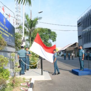 Tingkatkan Rasa Nasionalisme dan Disiplin, Pangkalan TNI Angkatan Laut Palembang Laksanakan Upacara Bendera Tujuh Belasan