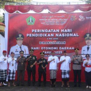 Kapolres Tabanan Hadiri Peringatan Hardiknas Yang Dirangkaikan Dengan Peringatan Hari Otda Ke-27