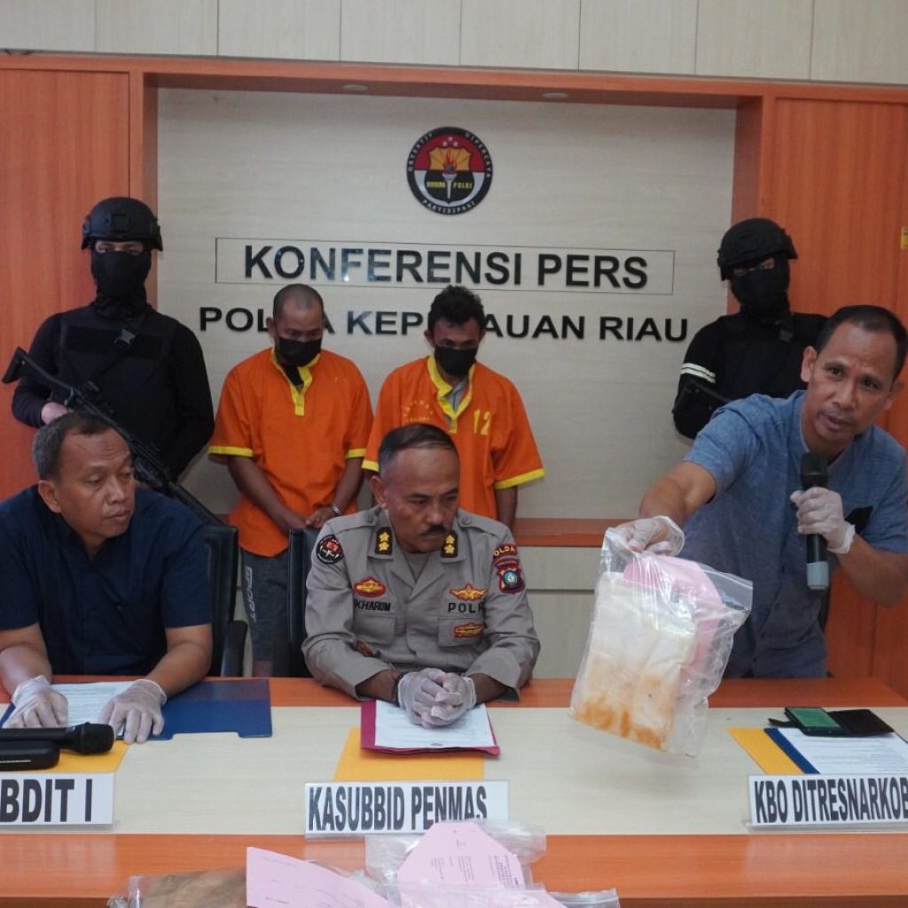 Ditresnarkoba Polda Kepri Ungkap Kasus Penemuan Narkotika Jenis Kokain di Anambas