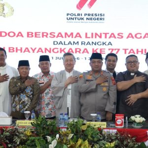Menyambut Hari Bhayangkara ke 77, Polres Bogor Gelar Do’a Bersama Lintas Agama