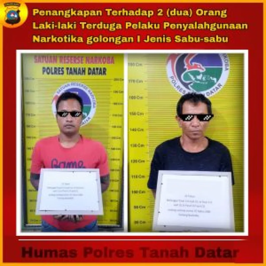 Nekat Simpan Sabu-sabu, 2 Orang Laki-laki Diamankan Tim Tarantula di Sungai Tarab