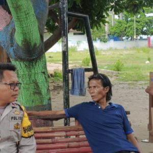 Bhabinkamtibmas Pulau Untung Jawa Sambangi Pemilik Wahana Permainan Laut