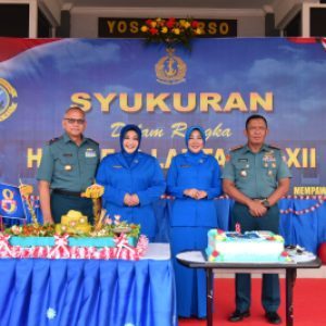 Lantamal XII Gelar Syukuran Dalam Rangka HUT ke-8 di Mako Lantamal XII