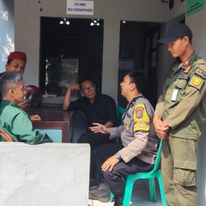 Bhabinkamtibmas Wilayah Hukum Polsek Caringin Melakukan Pengecekan Terkait TPPO Sebagai Pencegah