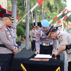 Upacara Serah Terima Jabatan Polres Kepulauan Seribu